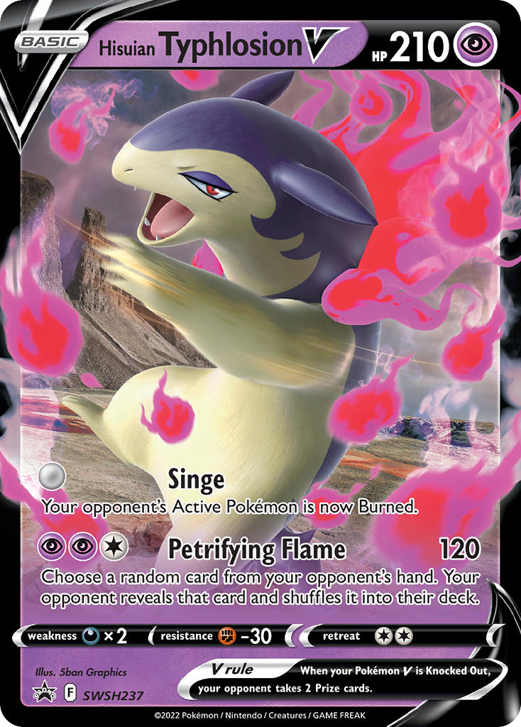 Sword & Shield Promo’s Hisuian Typhlosion V #237